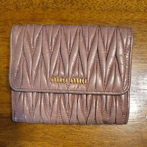 Pink Miu Miu  Wallet.